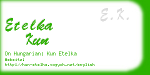 etelka kun business card